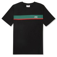 тениска,детски,тениски,fila,campasso,regular,taped,short,sleeve,t,shirt,black