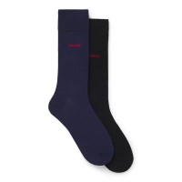 чорапи,мъжки,чорапи,hugo,50468099,socks,2,pairs,blue,black,(navy)
