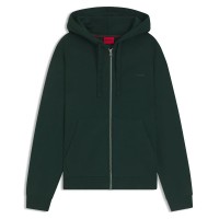 блуза,мъжки,пуловери,hugo,dapozip,10249110,01,full,zip,sweatshirt,open,green,(green)