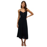 рокля,дамски,поли,и,рокли,superdry,half,button,tiered,sleeveless,midi,dress,black,(black)