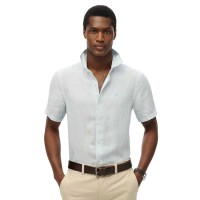 риза,с,къс,ръкав,мъжки,ризи,superdry,sd,embroidered,vacation,linen,short,sleeve,shirt,sky,blue,ticking,linen,(grey)