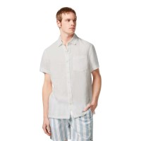 риза,с,къс,ръкав,дамски,ризи,мъжки,ризи,scotch,&,soda,core,linen,short,sleeve,shirt,white,(off,white)