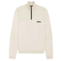 блуза,мъжки,пуловери,boss,hydro,1,10271680,01,half,zip,sweater,open,white,131