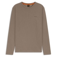 тениска,мъжки,тениски,boss,tempesto,long,sleeve,t,shirt,open,green,346,(brown)