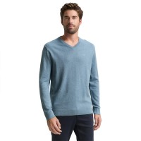 блуза,мъжки,пуловери,tom,tailor,1039811,basic,knit,v,neck,sweater,faded,blue,melange
