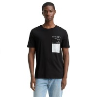 тениска,мъжки,тениски,дамски,тениски,tom,tailor,1048969,photo,printed,short,sleeve,t,shirt,black,(black)