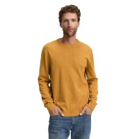 блуза,мъжки,пуловери,tom,tailor,1039805,basic,sweater,yellow,(mustard,melange)
