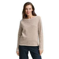блуза,дамски,пуловери,дамски,плетени,дрехи,tom,tailor,1047681,sweater,beige,(soft,taupe,bubble,knit,stripe)