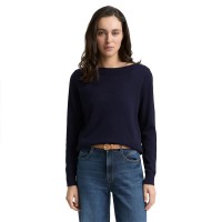 блуза,дамски,пуловери,дамски,плетени,дрехи,tom,tailor,1047699,sweater,blue,(knitted,navy,melange)