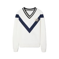 блуза,дамски,блузи,silbon,badge,sweatshirt,white,(raw)