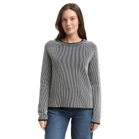 блуза,дамски,пуловери,дамски,плетени,дрехи,tom,tailor,1049187,sweater,grey,(black,white,plaited,knit)