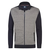 блуза,мъжки,пуловери,petrol,industries,m,3050,kwc253,full,zip,sweater,royal,navy,(grey)