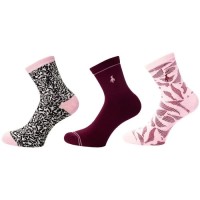 чорапи,дамски,чорапи,green,lamb,pk,long,socks,3,pairs,multicolor,(black,blossom,deep,beet)