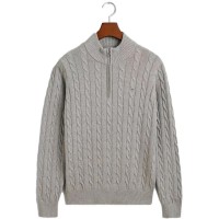 блуза,детски,блузи,gant,984059,half,zip,sweater,grey,melange,(grey)