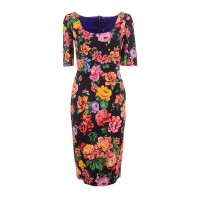 рокля,дамски,поли,и,рокли,dolce,&,gabbana,746249,short,sleeve,midi,dress,black,(black)