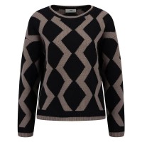 блуза,дамски,пуловери,дамски,плетени,дрехи,fynch,hatton,zick,softwool,sweater,black,(brown)