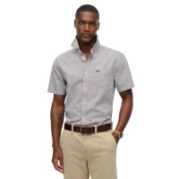 риза,с,къс,ръкав,мъжки,ризи,superdry,city,cotton,linen,short,sleeve,shirt,ash,grey,chambray,(grey)