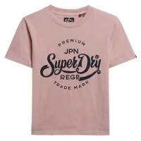 тениска,дамски,тениски,superdry,premium,script,entry,t,shirt,soft,pink
