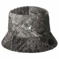 шапка,всички,шапки,kangol,denim,mash,up,bucket,hat,black,trompe,lóeil