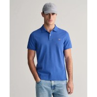 мъжки,блузи,с,яка,gant,reg,shield,short,sleeve,polo,refurbished,saxony,blue,(blue)