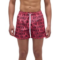 бански,гащета,мъжки,бански,костюми,sundek,elastic,waist,and,payoff,writings,print,swimming,shorts,pink,(tropical,pink)