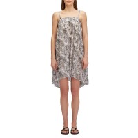 рокля,дамски,поли,и,рокли,sundek,fleur,de,joie,print,cotton,voile,short,dress,grey,(black)