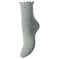 чорапи,дамски,чорапи,pieces,afia,crew,socks,light,grey,melange
