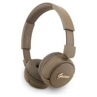 слушалки,слушалки,guess,logo,script,headphones,brown