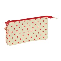 ученически,принадлежности,safta,842508744,tree,merry,xmas,triple,pencil,case,beige,(multicolor)