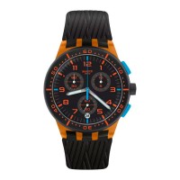 часовник,часовници,swatch,suso401,quartz,3,atm,42,mm,watch,orange,(brown,black,black)