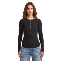 тениска,дамски,тениски,g,star,henley,long,sleeve,t,shirt,dk,black