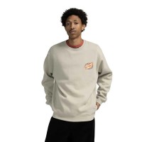 карирана,риза,мъжки,пуловери,santa,cruz,crew,oval,check,flame,sweatshirt,beige,(stone,grey)