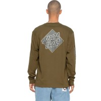тениска,мъжки,тениски,santa,cruz,solitaire,dot,long,sleeve,t,shirt,uniform,green
