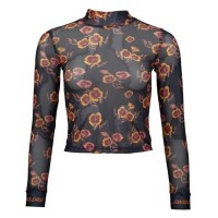 тениска,мъжки,тениски,дамски,тениски,santa,cruz,top,poppy,mesh,poppy,long,sleeve,t,shirt,black,(print)