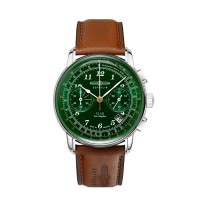 часовник,часовници,zeppelin,7614,4,watch,silver,(brown,green)