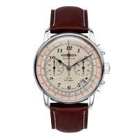 часовник,часовници,zeppelin,7614,5,watch,silver,(brown,beige)