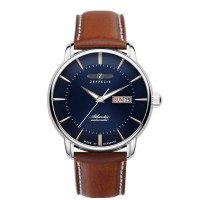 часовник,часовници,zeppelin,8466,3,watch,silver,(brown,blue)