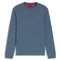 тениска,мъжки,пижами,hugo,austin,red,long,sleeve,pyjama,t,shirt,blue,(open,blue)