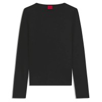 тениска,мъжки,тениски,дамски,тениски,hugo,dasiia,10272999,red,long,sleeve,t,shirt,black,(black)