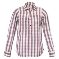 карирана,риза,дамски,блузи,дамски,ризи,dolomite,seren,check,long,sleeve,shirt,oxblood,red,blast,beige