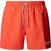 бански,гащета,мъжки,бански,костюми,pepe,jeans,solid,swimming,shorts,orange,(crispy,red)