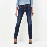 дънки,дамски,панталони,g,star,midge,saddle,mid,waist,straight,jeans,refurbished,dark,aged