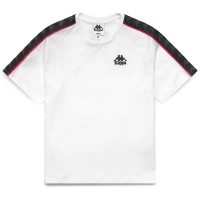 тениска,дамски,тениски,kappa,222,banda,adi,short,sleeve,t,shirt,white,(white,black,red,racing)