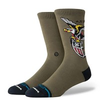 чорапи,мъжки,чорапи,stance,the,eagle,crew,socks,military,green