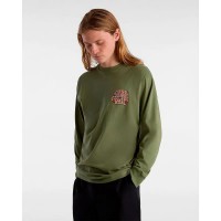 тениска,мъжки,тениски,дамски,тениски,vans,checking,out,long,sleeve,t,shirt,green,(green)