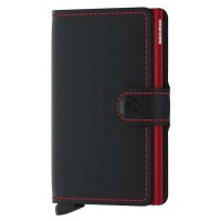 портфейли,и,портмонета,secrid,miniwallet,matte,leather,wallet,red,black,(black,&,red)