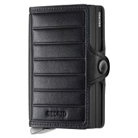 портфейли,и,портмонета,secrid,twinwallet,emboss,lines,leather,wallet,black+