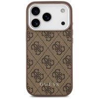 други,аксесоари,guess,4g,classic,logo,magsafe,iphone,17,pro,phone,case,brown,(brown)