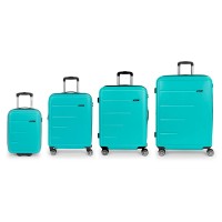 куфари,gabol,future,plus,spinner,expandable,240l,trolley,bag,4,units,green,blue,(turquoise)