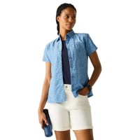риза,с,къс,ръкав,дамски,ризи,мъжки,ризи,regatta,mindano,viii,short,sleeve,shirt,blue,(washed,denim,petal,print)
